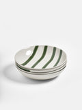 Jasper Conran green abstract set of 4 pasta bowls, UK version