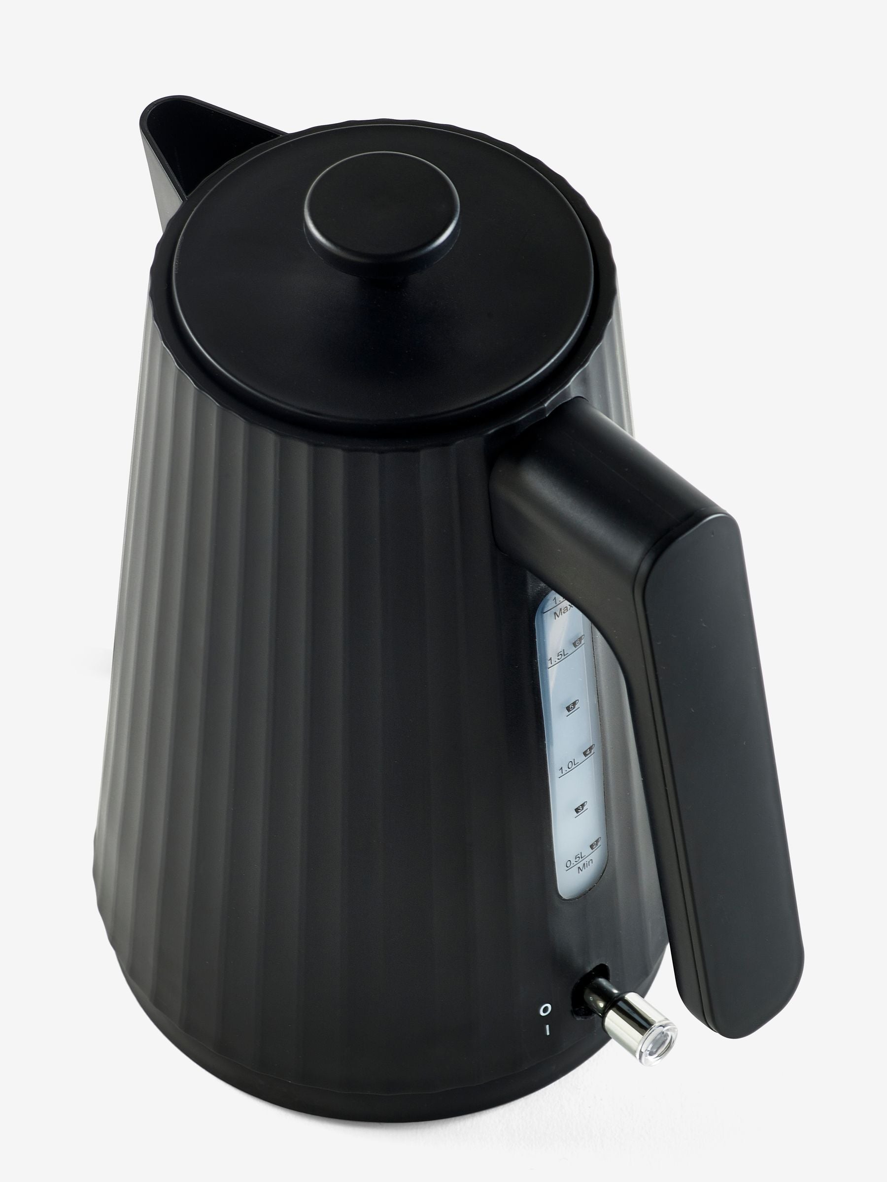 Black sleek electric kettle 1.7 litre - British product