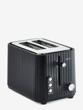 Black sleek 2 slice toaster - British product