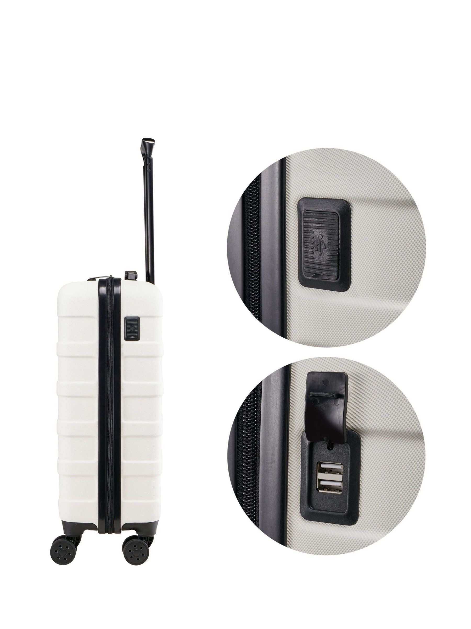 Cabin Max White Anode luggage 40L - British product