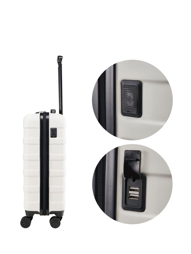 Cabin Max White Anode luggage 40L - British product