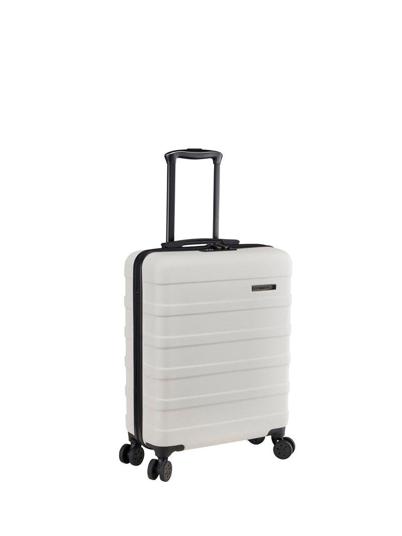 Cabin Max White Anode 40L ABS Cabin Carry On Hand 55x40x20cm Luggage