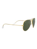 Ray-Ban aviator sunglasses gold green lens XL - British product
