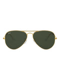 Ray-Ban aviator sunglasses gold green lens XL - British product