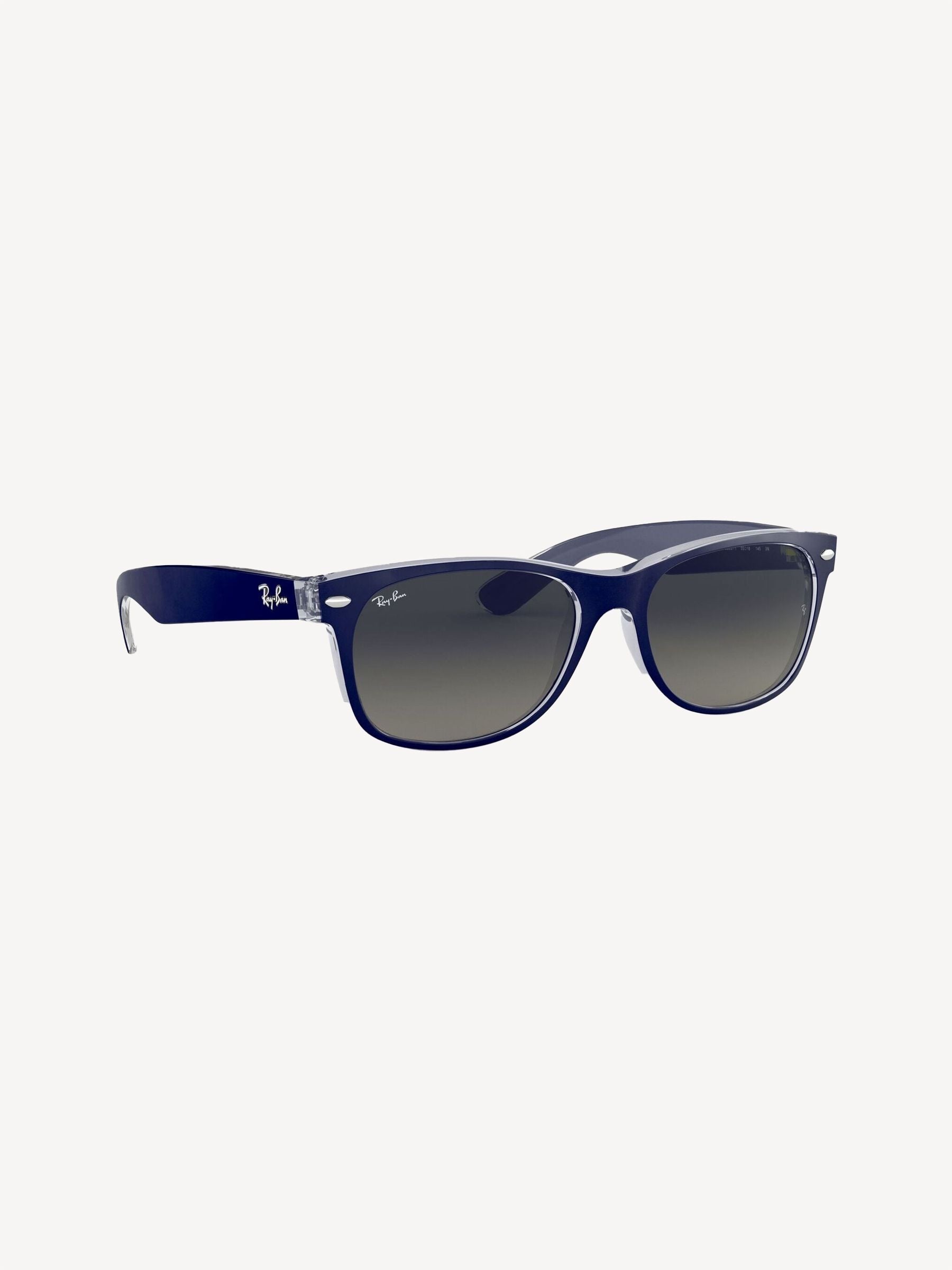 Ray-Ban New Wayfarer Classic Sunglasses Black & Transparent Edging