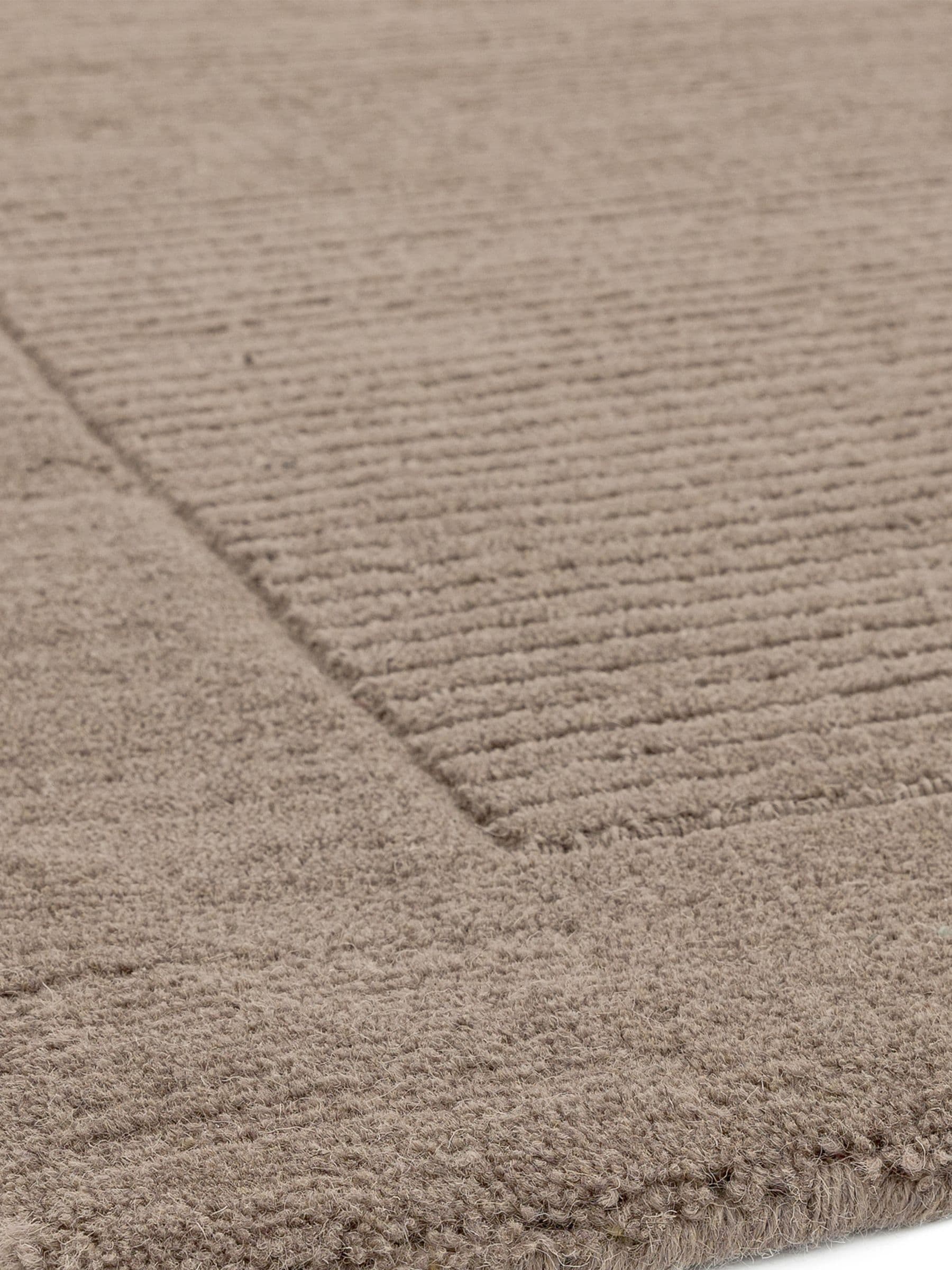 Asiatic Rugs York taupe wool rug 68x240cm, imported from the UK