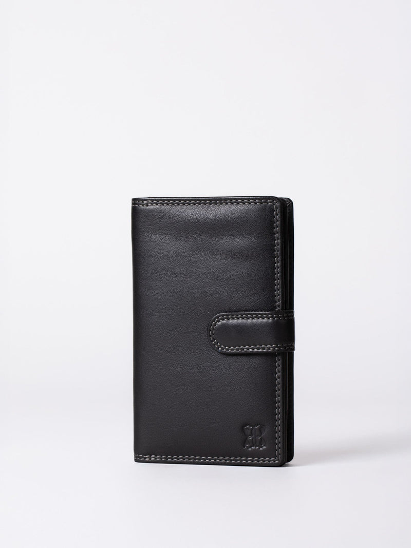 Lakeland Leather schwarze mittlere Portemonnaie, UK-Version