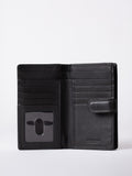 Lakeland Leather schwarze mittlere Portemonnaie, UK-Version