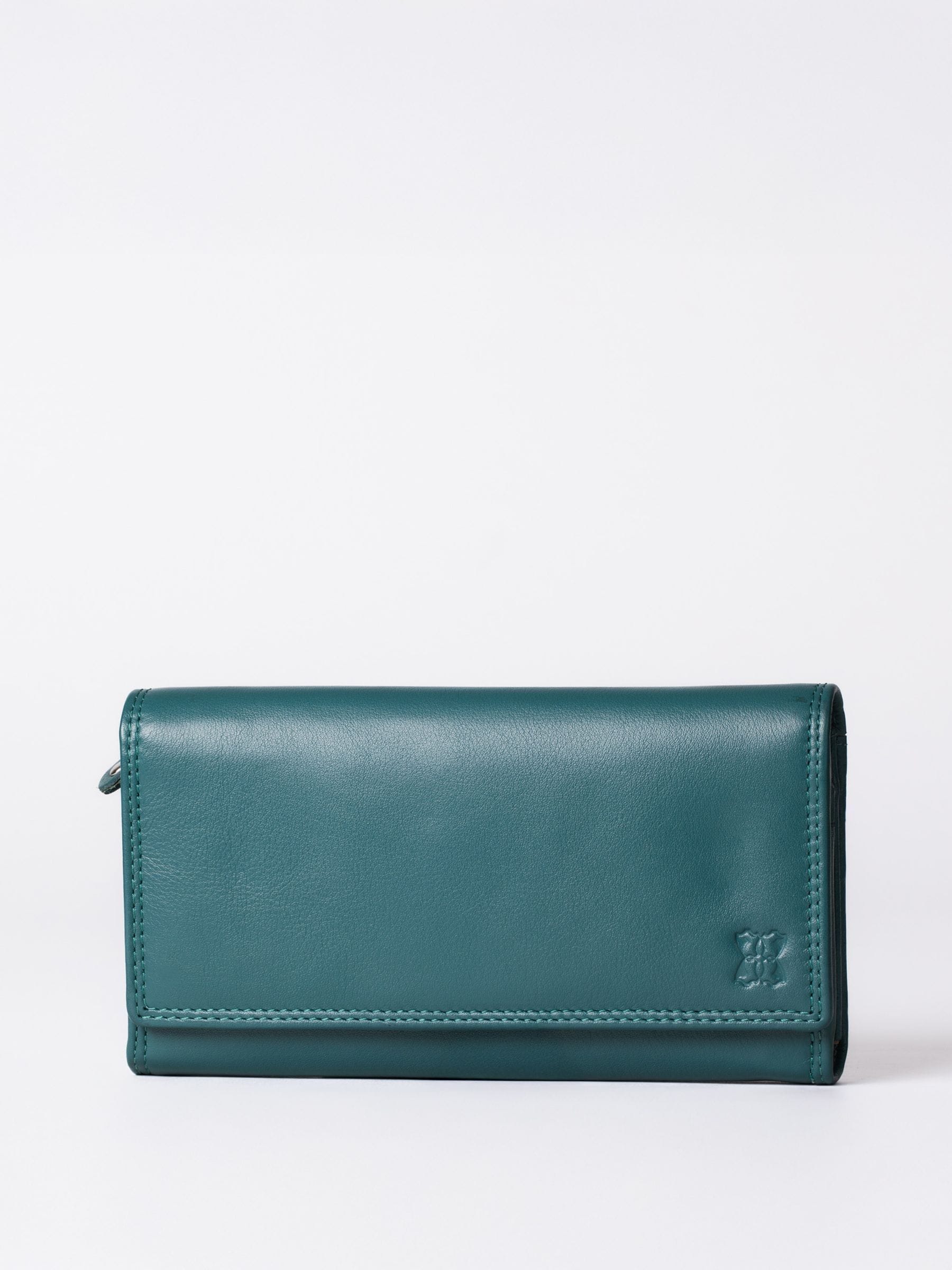 Lakeland Leather Black Large Flapover Purse