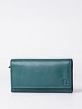 Lakeland Leather Black Large Flapover Purse