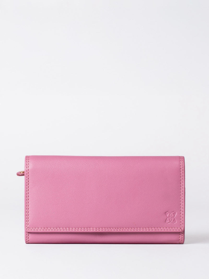 Lakeland Leather Black Large Flapover Purse