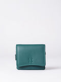 Lakeland Leather Cranberry Small Leather Flapover Purse