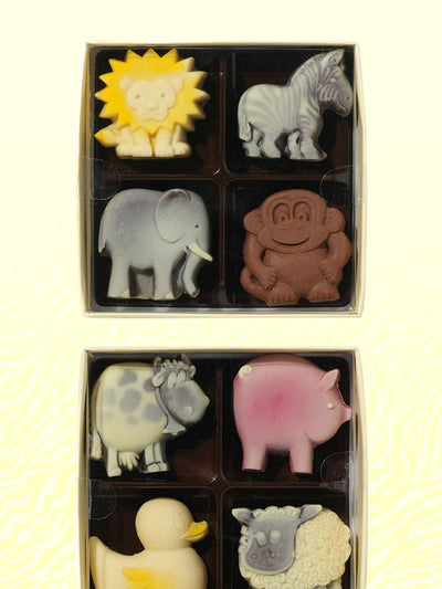 Cadeau animaux de la ferme et de la savane en chocolat Choc on Choc