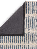 Asiatic Rugs Black Mason Grid Rug, imported from the UK