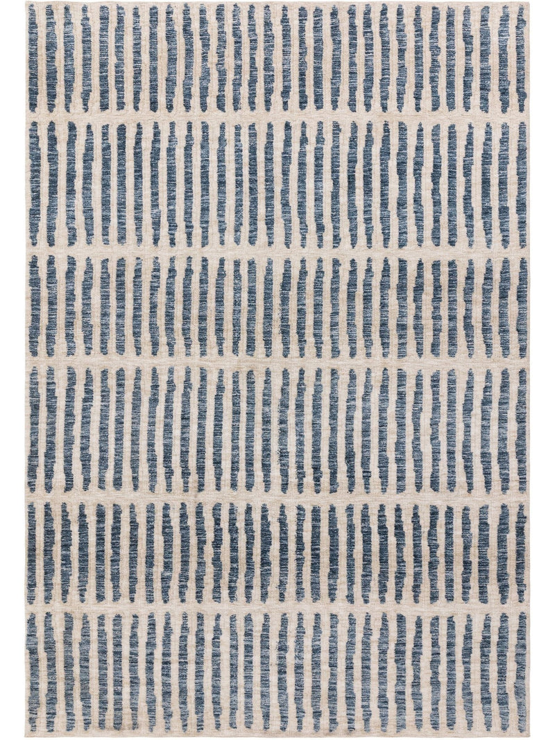 Asiatic Rugs Black Mason Grid Rug, imported from the UK