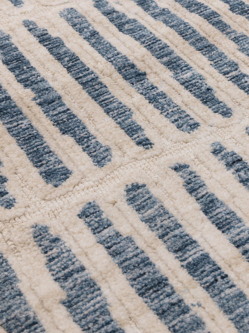 Asiatic Rugs Black Mason Grid Rug, imported from the UK