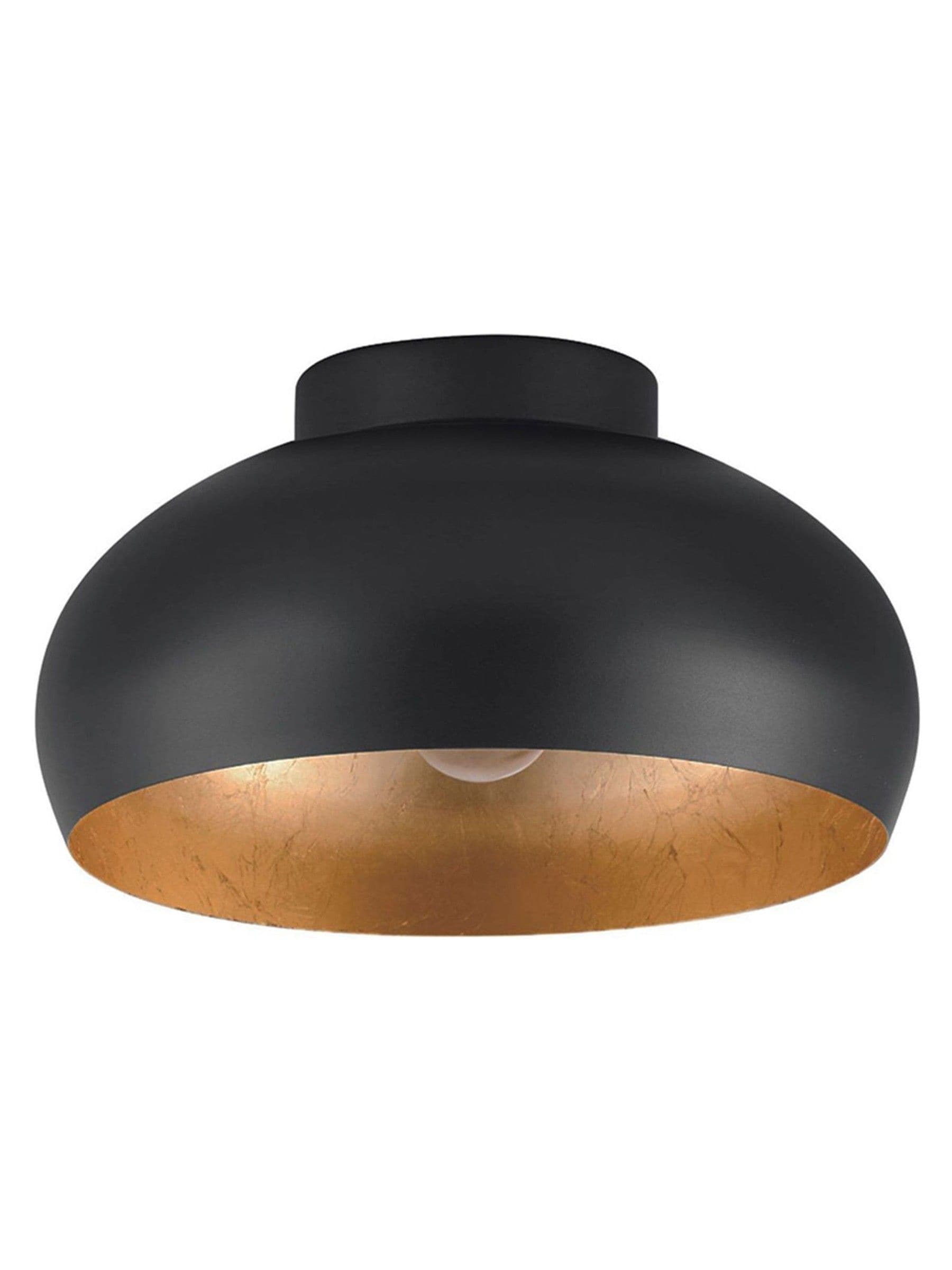 Eglo Mogano 2 ceiling light with black and gold finish - British product