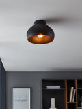 Eglo Mogano 2 ceiling light matte black 28cm (British brand)