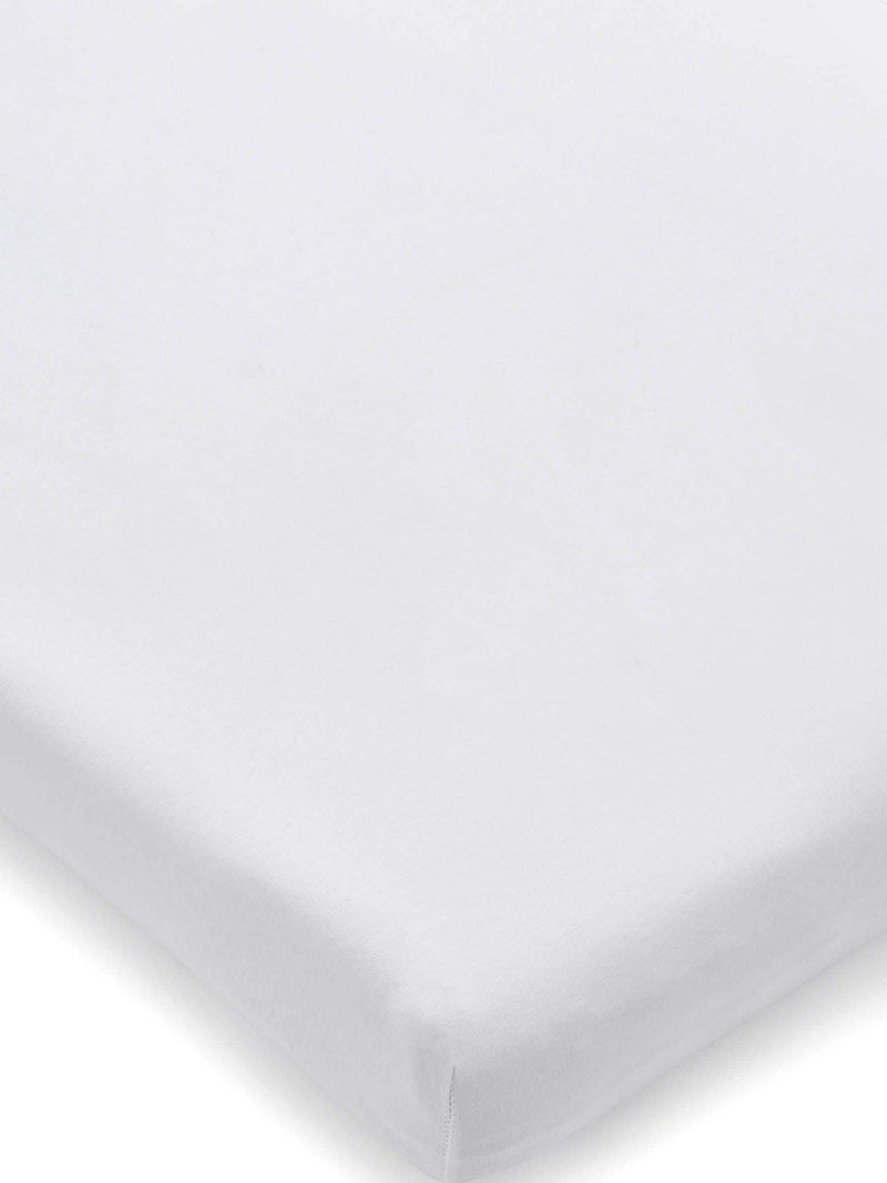 Clair De Lune white pram fitted sheet - British product