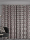 Next Blush Pink geometric velvet curtains, imported from the UK