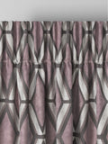 Next Blush Pink geometric velvet curtains, imported from the UK