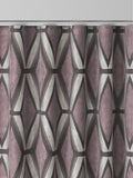 Next Blush Pink geometric velvet curtains, imported from the UK