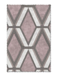 Next Blush Pink geometric velvet curtains, imported from the UK