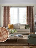 Laura Ashley Embers Trecastle made to measure curtains, imported from the UK