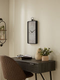 Brompton black rectangular wall clock 53cm x 25.5cm x 5cm - British product