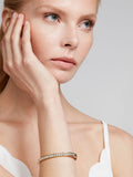 Ted Baker Clemera hinge bangle with clear crystal detailing (British brand)