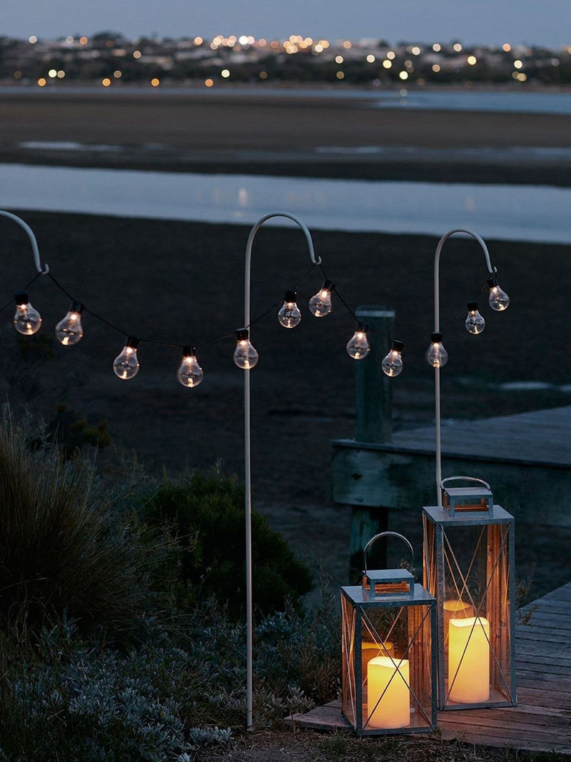 Lights4fun warm white LED festoon lights 4.75m - British product