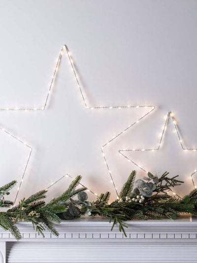Next Lights4fun Set of 2 Light Up LED Stars- Buy online at McGrocer