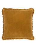 Yard Saffron Yellow Bertie Washed Cotton Velvet Cushion
