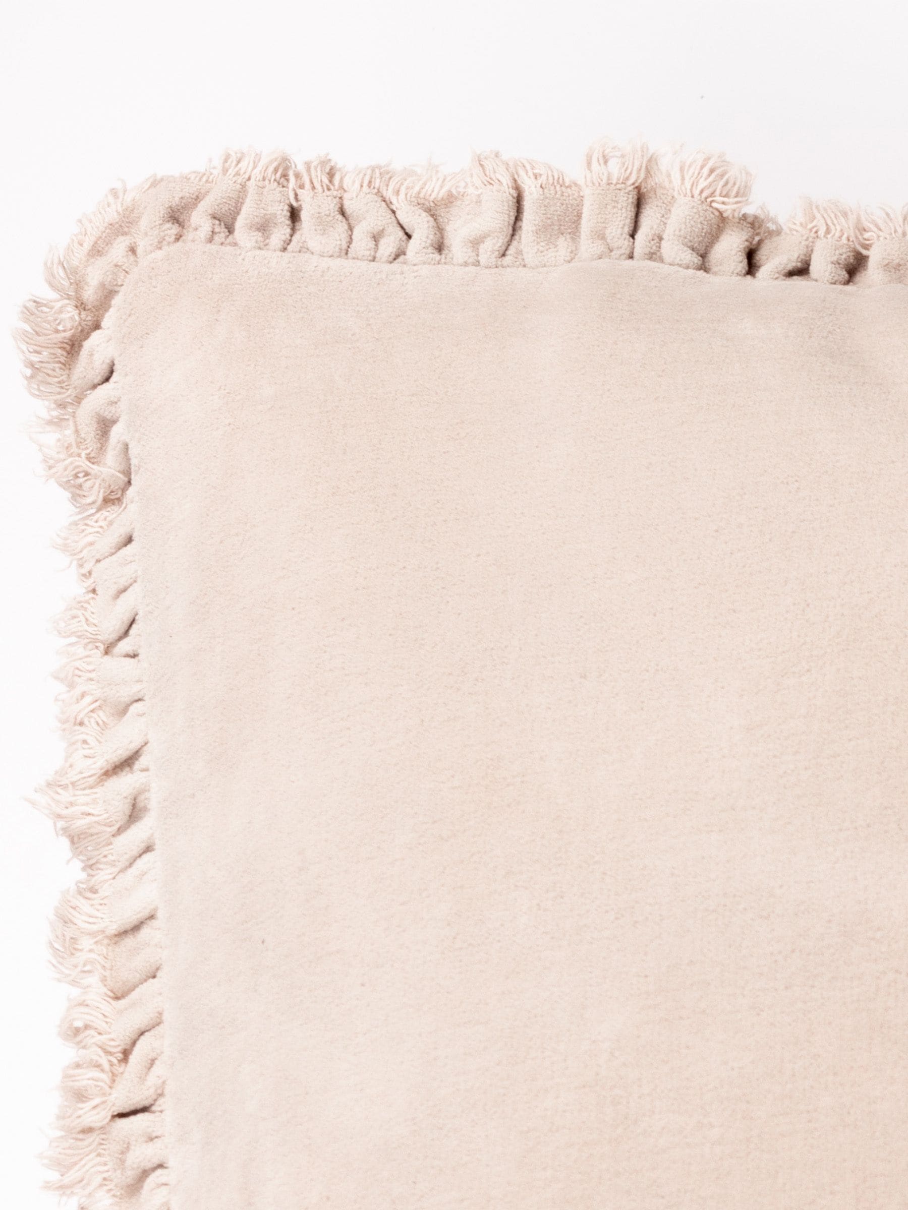 Yard Natural Beige Bertie Washed Cotton Velvet Cushion