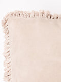 Yard Natural Beige Bertie Washed Cotton Velvet Cushion
