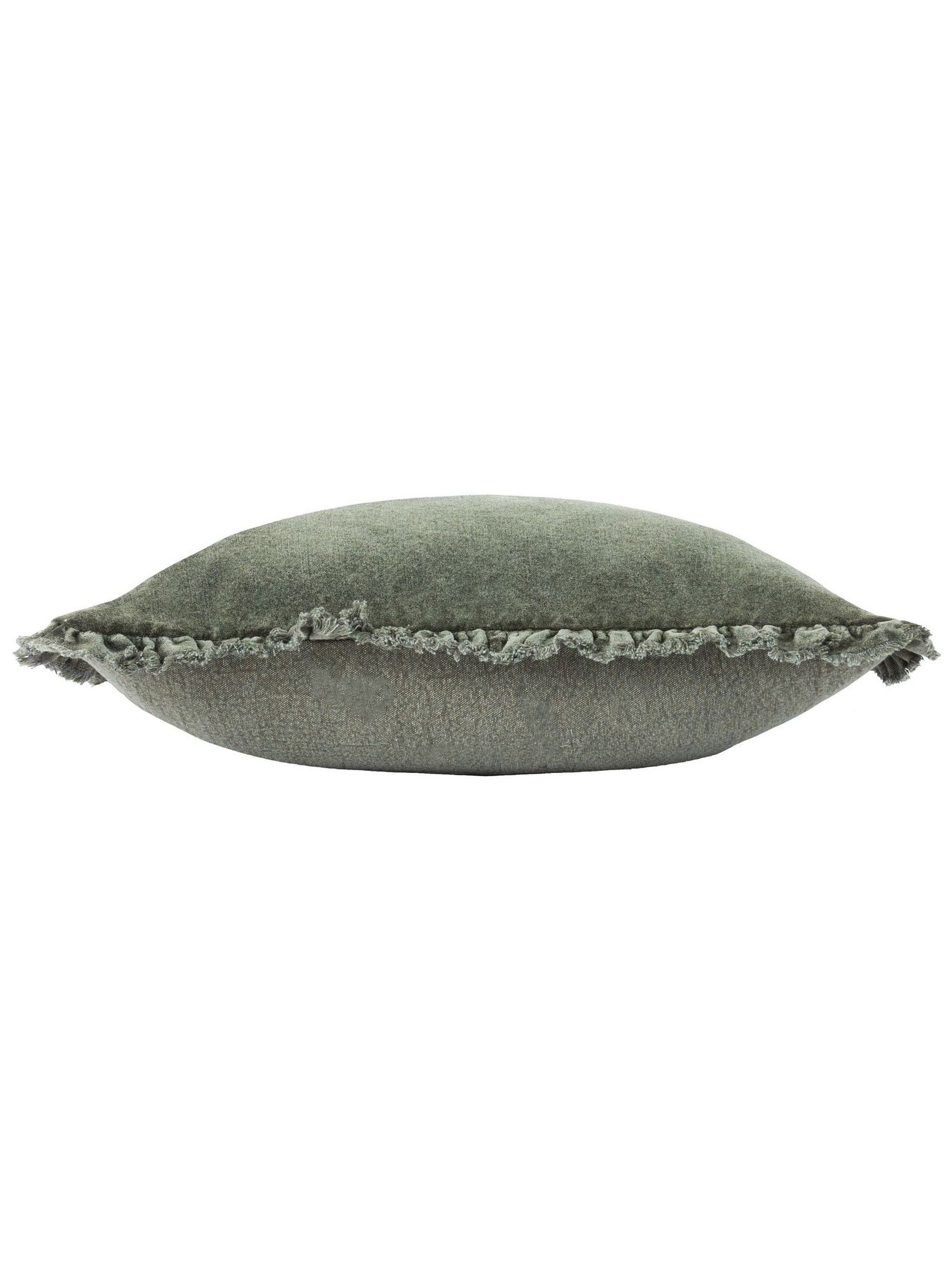 Yard Bertie washed cotton velvet cushion - British product