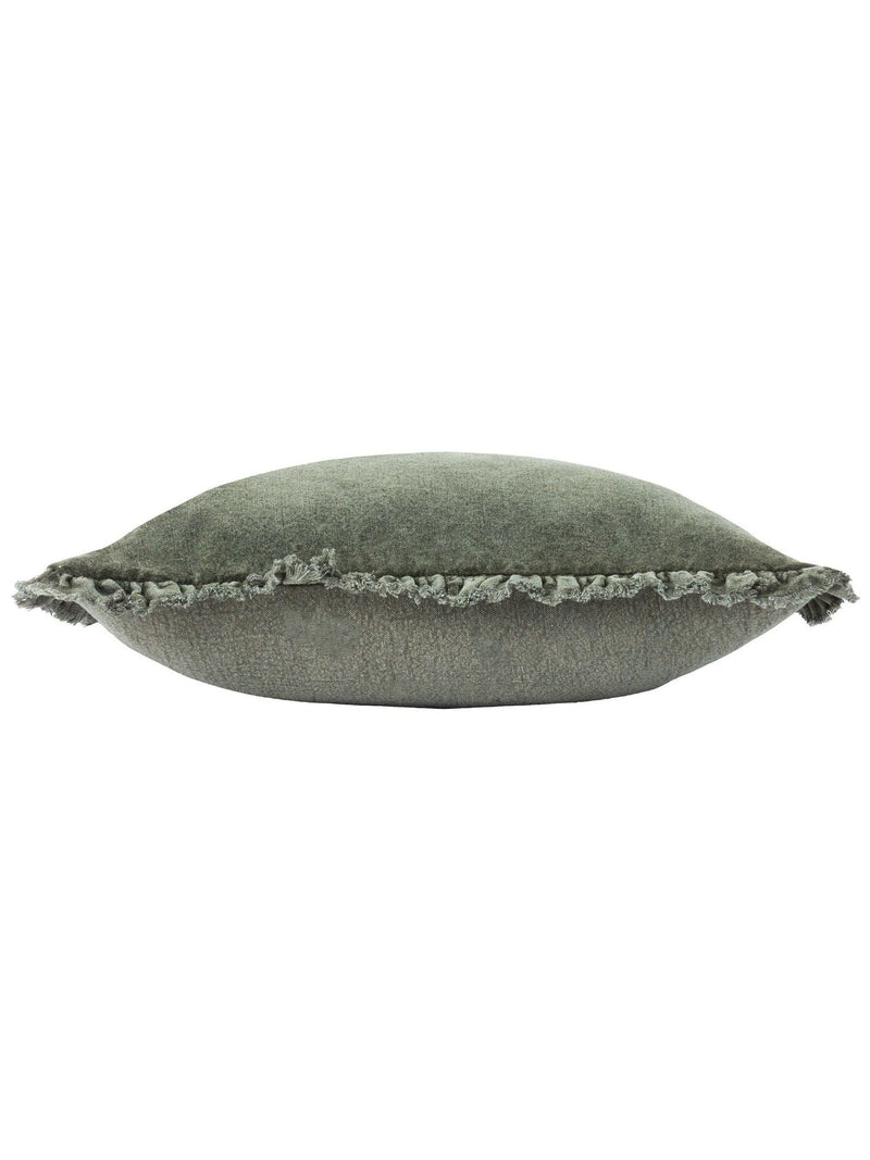 Yard Bertie washed cotton velvet cushion - British product