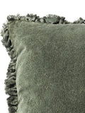 Yard Bertie washed cotton velvet cushion - British product