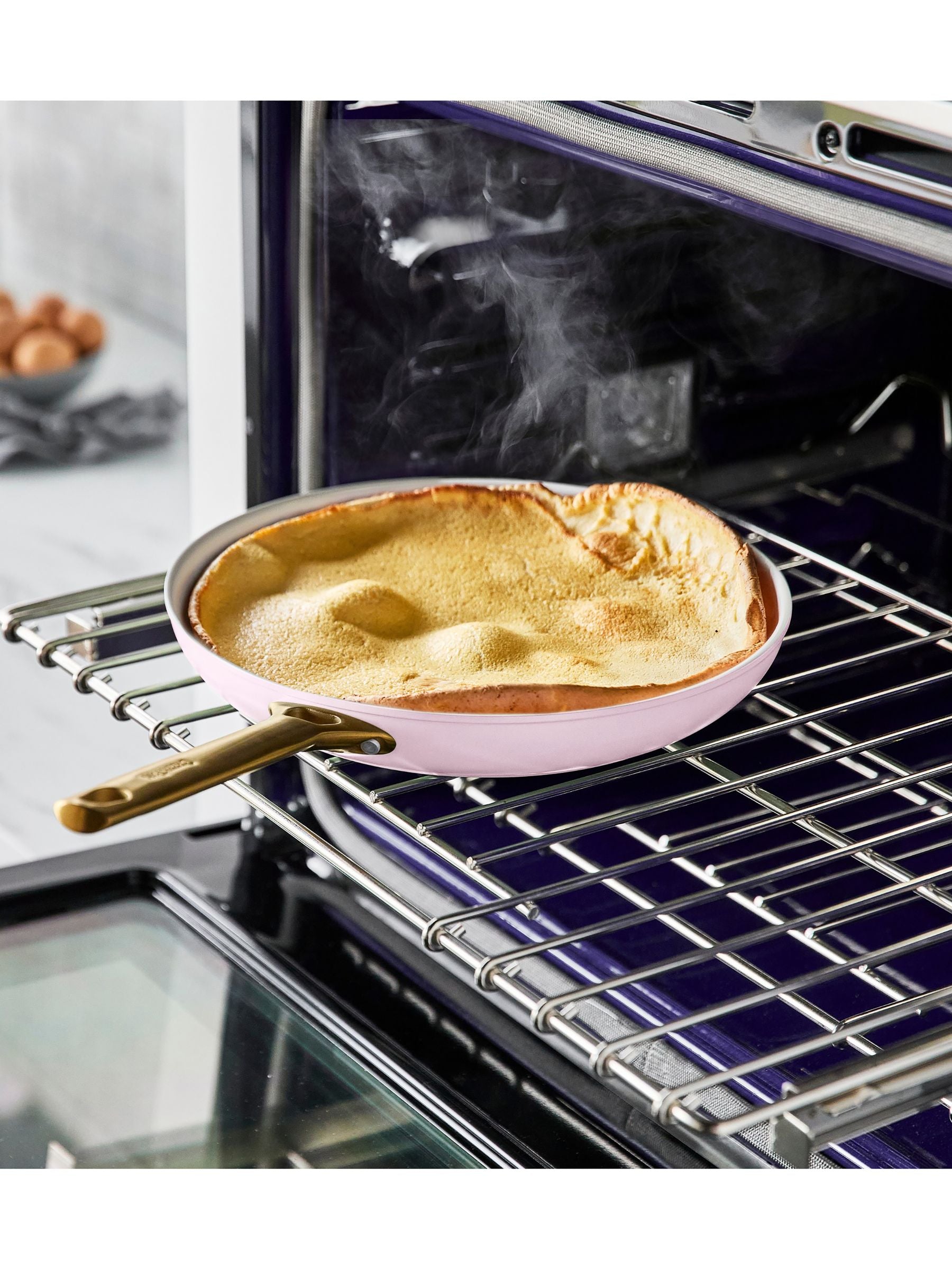 Green Pan Padova Reserve frypan set blush pink, imported from the UK