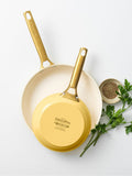 Green Pan Sunshine Yellow 2 Piece Padova Reserve Frypan Set 20cm & 26cm