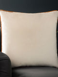 Furn Ecru Ginger Meridian Velvet 55 x 55cm Cushion