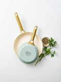 Green Pan Mint Green 2 Piece Padova Reserve Frypan Set 20cm & 26cm
