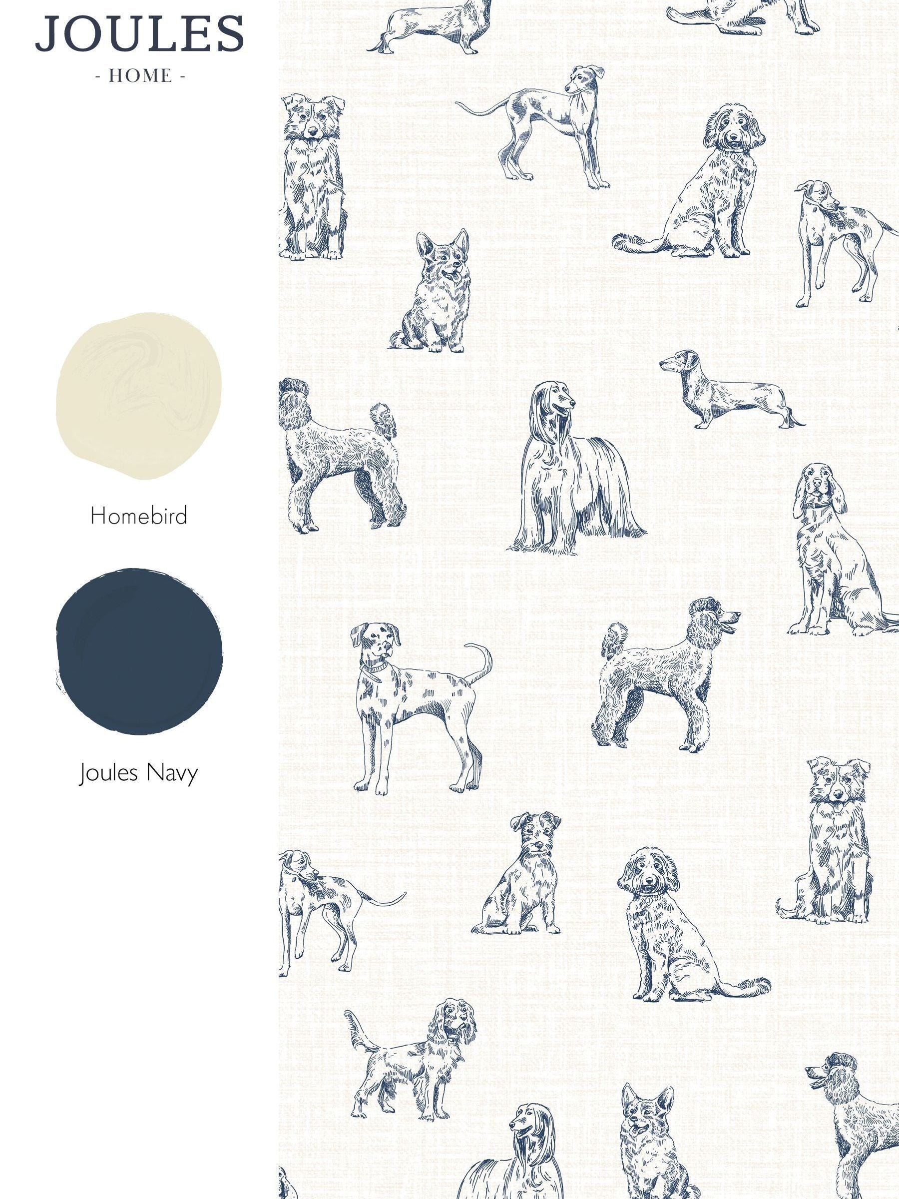 Joules wallpaper sample sketched dogs A4 - British product