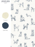 Joules wallpaper sample sketched dogs A4 - British product