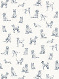 Joules wallpaper sample sketched dogs A4 - British product