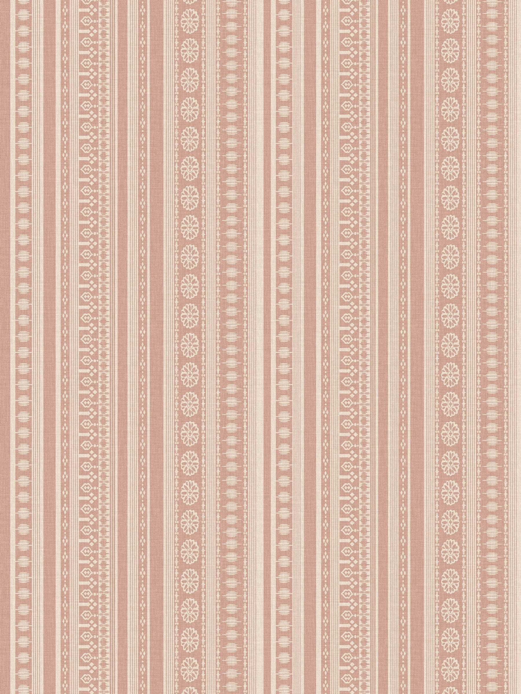 Joules Pink Decorative Stripe wallpaper sample A4, imported from the UK
