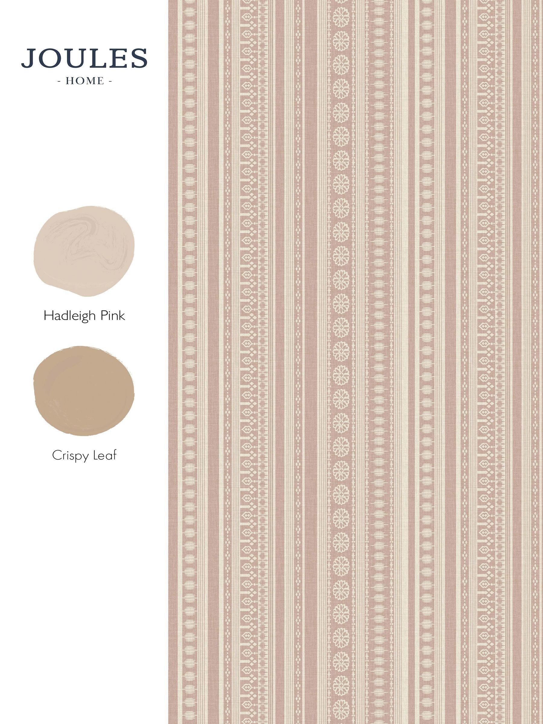 Joules Pink Decorative Stripe wallpaper sample A4, imported from the UK