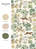 Joules Folk Forest Floral wallpaper sample A4 (British brand)