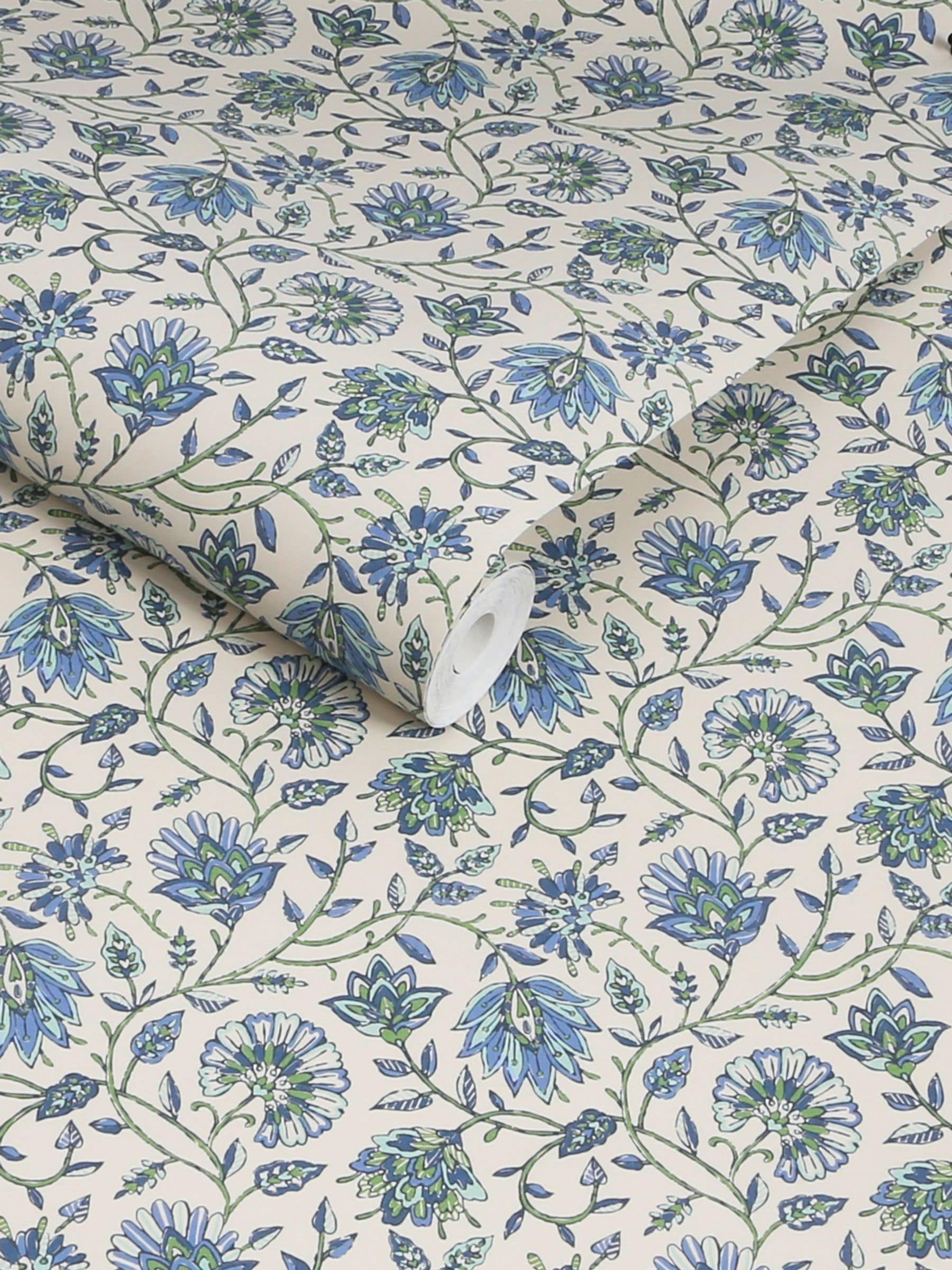 Joules Trailing Indienne floral wallpaper sample A4 - British product
