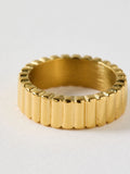 Oliver Bonas Gold Leoni waterproof curved edge ring (British brand)